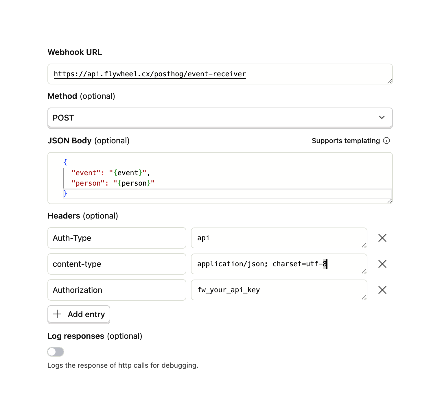 PostHog Webhook Configuration